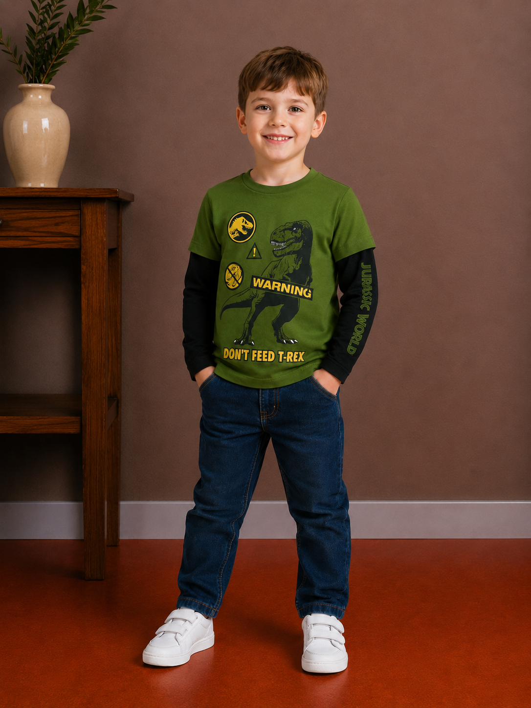 Jurassic World kisfiú felső - 110-116 - Image 2