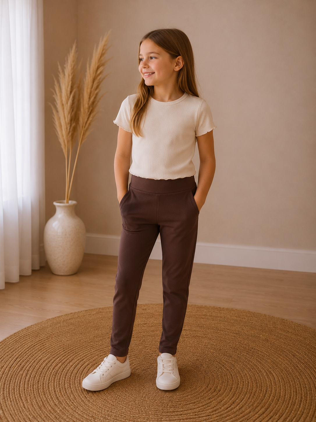 F&F kislány leggings- 122-128 - Image 3
