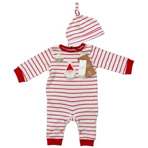 M&Co Baby rugdalózó sapkával - 62
